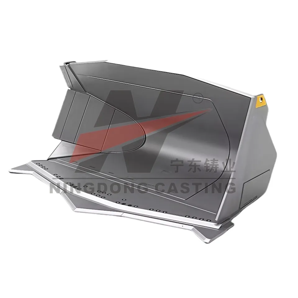 Găpată cu piatră de gunoi laterală rezistentă la uzură-grea pentru încărcător Volvo L150H